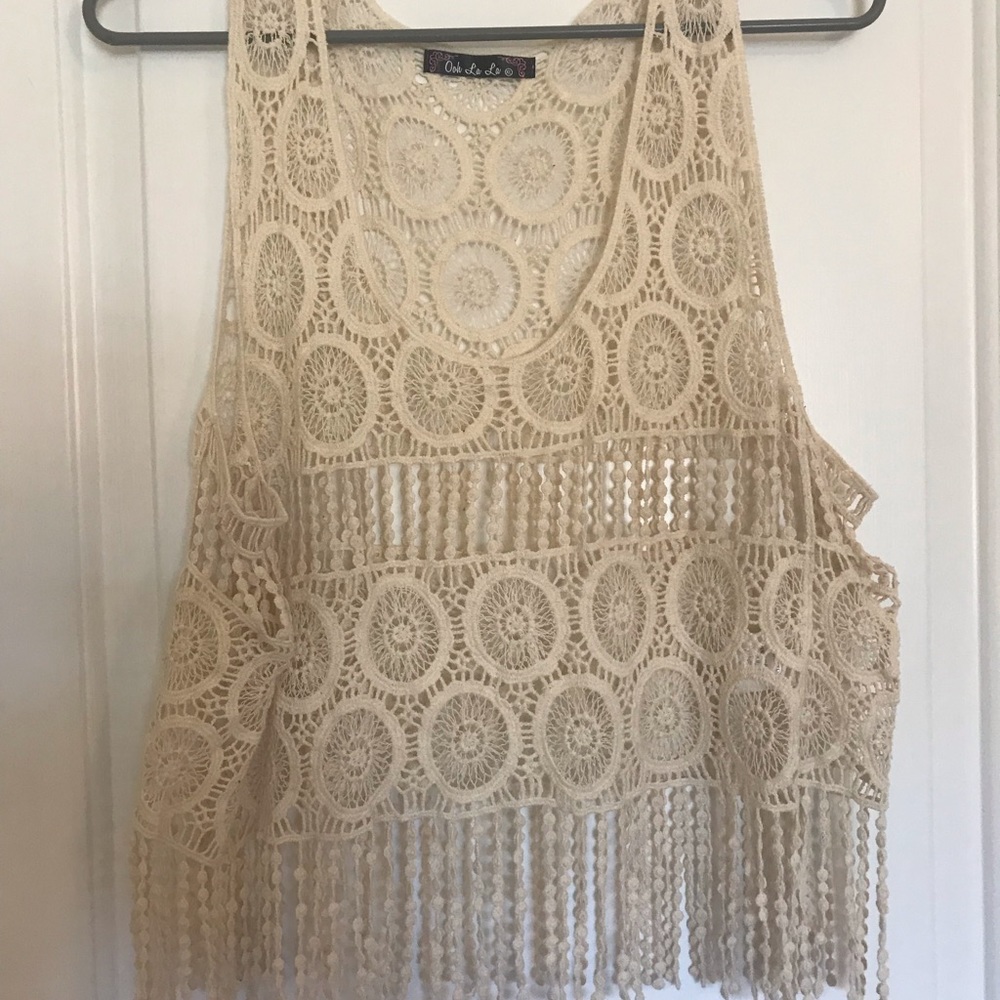 Ladies lace vest